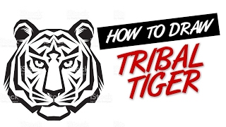 How to draw tiger  ​tribal tattoo style  live stream session 1