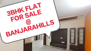 #JF568 // 1653sft 3BHK FLAT FOR SALE// BANJARAHILLS// NEAR SAKSHI TV OFFICE // HYDERABAD