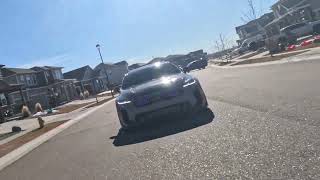 23 KIA Stinger GT2 AWD modified rolling on my OneWheel. #onewheel  #goprohero11black  #slammedenuff