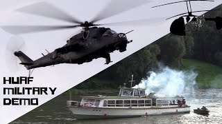 Hungarian Air Force demo training at Tisza River, Szolnok