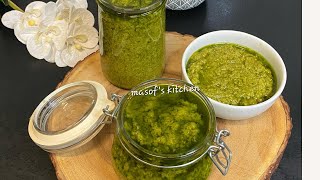 How To Make Flavourful Green Pepper Sauce// Green Chilli Sauce//@MasofsKitchen