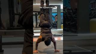 Some time u don't realize your potential#calisthenics #onearmhandstand#planche#shorts#@dronavarun