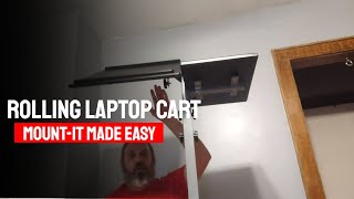 Mount It Rolling Laptop Tray and Projector Cart Assembly Instructions