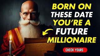 BORN ON THESE DATES YOU'RE A FUTURE MILLIONAIRE | BUDDHIST TEACHINGS