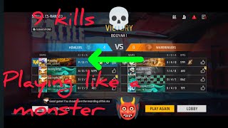 Playing like a monster •• 9 kills || cs ranked