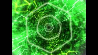 Green dynamic abstract time tunnel photography&video background Video material for video producer