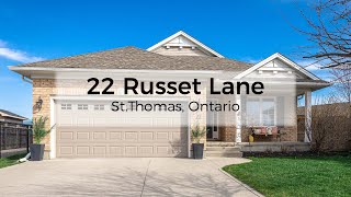 22 Russet Lane, St. Thomas, Ontario