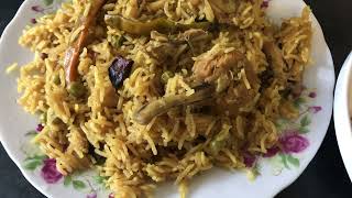 Pulao from leftover chicken, Green peas curry || How to make easy recipe ||