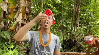 Eating Beetle Larva with the Mentawai People 😳 Indonesia 🇮🇩