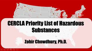 CERCLA Priority List Hazardous Substances