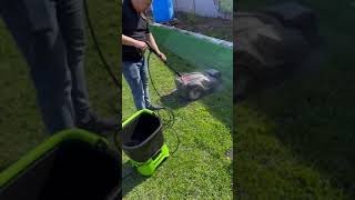 Testing the GREENWORKS 40B battery washer \ Тестируем мойку аккумуляторную GREENWORKS 40B