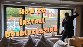 How to remove and replace new double glazed aluminium window