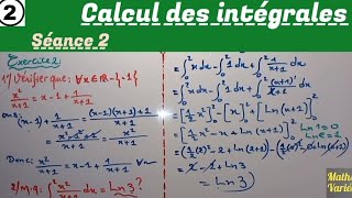 calcul des intégrales. séance 2. 2Bac sciences