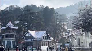 Best Hotel In Shimla Mall Road - Winter Snow Walk In Shimla Mall Road