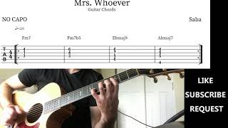 Saba - Mrs. Whoever (Guitar Chords with Tab)