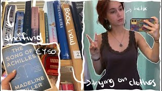 a weekend in my life: *thrifting, reading, book haul...*