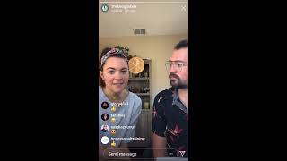 Dustin Belt And Julia Broglie's Instagram Live on May 8, 2020