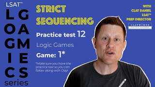 Solving Prep Test 12, Logic Game 1 with Strict Sequencing