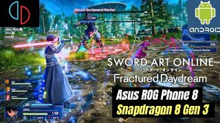 Asus ROG Phone 8 Test SWORD ART ONLINE Fractured Daydream Switch / Yuzu Emulator Android Mobile