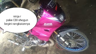 Motor ninja pake CDI shogun, begini urutannya