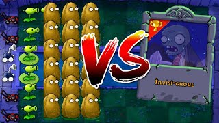 INVISI GHOUL vs +9999 PEA | Plants vs Zombies