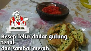 Cara membuat telur dadar gulung tebal dan enak