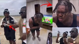 Moment Zlatan Run mad after winning $20,000 from Davido as Spain win England 😳