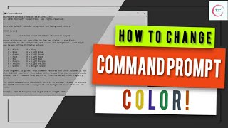 How To Change Color of the command prompt in Windows 10 (2021)| [Hindi]