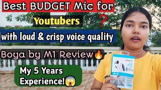 Best Budget Mic under 800/- for Youtubers | Best audio quality with loud & crisp voice | Boya by M1🔥