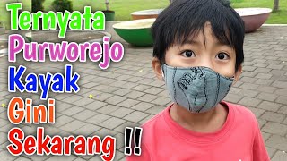 LIBURAN KE PURWOREJO JAWA TENGAH | MAIN PLAYGROUND DI ALUN ALUN DAN ADA GONG RAKSASA😱 Kak Biyan Vlog