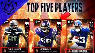 TOP 5 SUMMER BLOCKBUSTER MADDEN 18 CARDS