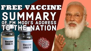 PM Narendra Modi's Address to the Nation | Free Vaccines By the Central Government | Covid19 Vaccine