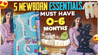 5 New born baby Essentials🤱🍼👜||Must have products for babies||0-6 Months||