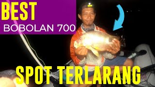 spot mancing bobolan 700 🔴 BANYAK JENAHA  DI BAWAH PERAHU KARET‼️