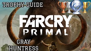 🏆 FAR CRY PRIMAL (PS4) TROPHY GUIDE: "Gray Huntress" – 100% PLATINUM Roadmap 🏆