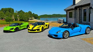 Z06 vs Hypercars on Tennessee Mountain Roads * Ford GT * 918 Spyder * 765LT *  Speedwerks Visit