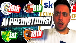 2024/2025 Championship AI PREDICTIONS!