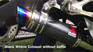 Yamaha R125 Black widow Exhaust