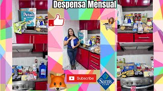 Despensa Mensual #compras #samsclub #zorroabarrotero #tiendaamiga #super #despensa