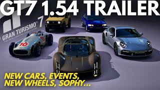 GT7 1.54 November Update Trailer Drops | 5 Cars, New Rims, Events, Sophy, Scapes | Gran Turismo 7