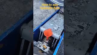 How to add Hydraulic fluid to your Hydraulic floor Jack. #automotive #jack  #hydraulic #refill