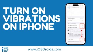 How to Turn On Vibrations on iPhone?