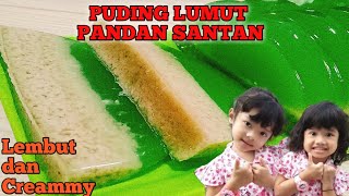 Cara Masak Puding Lumut Santan Pandan II Agar-Agar Lumut  #Pudinglumut #agar-agar #reseppuding