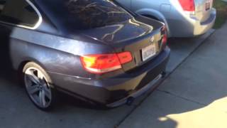 BMW 335i muffler delete start up/revs