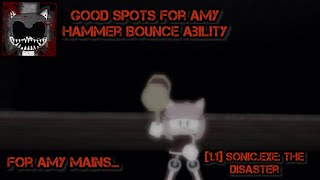 Clutch Spot For Amy Hammer Bounce In Every Map | [1.1] Sonic.EXE: The Disaster #roblox