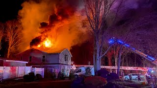 3 ALARM STRUCTURE FIRE Toms River New Jersey (No Injuries) 12/2/22