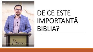 De ce este importantă Biblia? - Andrei Rusu