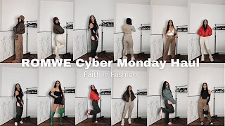 ROMWE Cyber Monday Try On Haul | Winter Wardrobe Essentials / Basics {FAITHINFASHION} AD