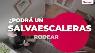 ¿Podrá un salvaescaleras rodear esquinas?