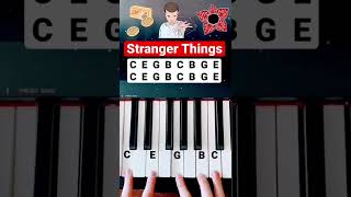 Stranger Things Theme Piano Tutorial 👹| #shorts #pianotutorial #strangerthings #strangerthings4